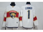 Florida Panthers #1 Roberto Luongo White Hockey Jersey