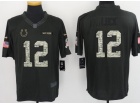 Indianapolis Colts #12 Andrew Luck Anthracite Salute to Service Limited Football Jersey