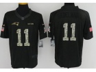 New England Patriots #11 Julian Edelman Anthracite Salute to Service Limited Football Jersey