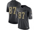 New England Patriots #87 Rob Gronkowski Anthracite Salute to Service Limited Football Jersey