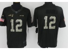 New England Patriots #12 Tom Brady Anthracite Salute to Service Limited Football Jersey