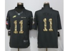 Philadelphia Eagles #11 Carson Wentz Anthracite Salute to Service Limited Football Jersey