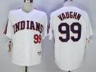 Cleveland Indians #99 Ricky Vaughn White 1993 Turn Back Pullover Jerseys