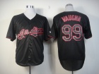 Cleveland Indians #99 Ricky Vaughn Black Fashion Jerseys