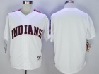 Cleveland Indians Blank White Turn Back Pullover Jerseys