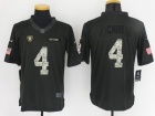 Oakland Raiders #4 Derek Carr Anthracite 2016 Salute to Service Limited Football Jerseys