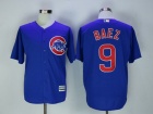 Chicago Cubs #9 Javier Baez Blue Cool Base Jerseys