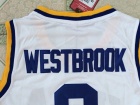 UCLA Bruins #0 Russell Westbrook White Stitched High School Basketball Jersey