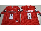 2016 Louisville Cardinals #8 Lamar Jacknson Red College Football Jerseys