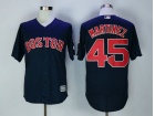 Boston Red Sox #45 Pedro Martinez Blue Soft Cool Base New Material Jersey