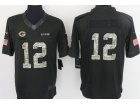 Green Bay Packers #12 Aaron Rodgers Anthracite Salute to Service Limited Football Jersey