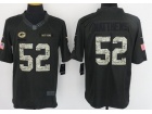 Green Bay Packers #52 Clay Matthews Anthracite Salute to Service Limited Football Jersey