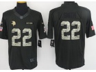 Minnesota Vikings #22 Harrison Smith Anthracite Salute to Service Limited Football Jersey