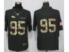 Denver Broncos #95 Derek Wolfe Anthracite Salute to Service Limited Football Jersey