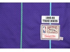 New Orleans Hornets #1 Muggsy Bogues Purple Hardwood Classic Throwback Jerseys