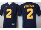 Youth Jordan Brand Michigan Wolverines #2 Charles Woodson Nave Blue College Football Jerseys