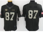 Green Bay Packers #87 Jordy Nelson Anthracite Salute to Service Limited Football Jersey