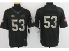 San Francisco 49ers#53 NaVorro Bowman Anthracite Salute to Service Limited Football Jersey