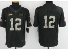 Seattle Seahawks #12 Fan Anthracite Salute to Service Limited Football Jersey