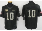 New York Giants #10 Eli Maning Anthracite Salute to Service Limited Football Jersey