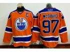 Edmonton Oilers #97 Connor McDavid Orange With C Patch Hockey Jersey