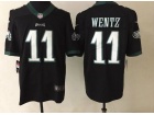 Philadelphia Eagles #11 Carson Wentz Black Color Rush Limited Jersey