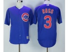 Chicago Cubs #3 David Ross Blue Soft Cool Base Jerseys