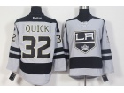 Los Angeles Kings #32 Jonathan Quick Grey Hockey Jersey