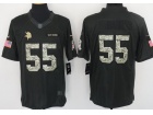 Minnesota Vikings #55 Anthony Barr Anthracite Salute to Service Limited Football Jersey