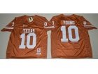 TEXAS #10 Young Dark Orange ncaa Jerseys