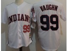 Cleveland Indians #99 Rick Vaughn White Throwback Jerseys