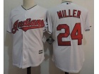 Cleveland Indians #24 Andrew Miller White Soft Cool Base Jerseys