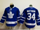 Youth Toronto Maple Leafs #34 Auston Matthews Blue Hockey Jersey