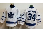 Youth Toronto Maple Leafs #34 Auston Matthews White Hockey Jersey