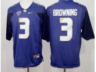 Washington Huskies #3 Jake Browning Purple College Football Jersey