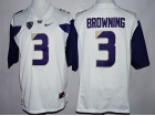 Washington Huskies #3 Jake Browning White College Football Jersey