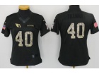 Women Arizona Cardinals #40 Pat Tillman Anthracite Salute to Service Jersey