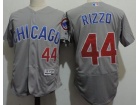 Chicago Cubs #44 Anthony Rizzo Gray Chicago Flexbase Jerseys