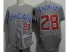 Chicago Cubs #28 Kyle Hendricks Gray Chicago Flexbase Jerseys