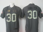 St.Louis Rams #30 Todd Gurley Anthracite Salute to Service Limited Football Jersey