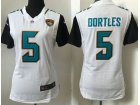 Jacksonville Jaguars #5 Blake Bortles White Women Jersey