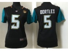 Jacksonville Jaguars #5 Blake Bortles Black Women Jersey