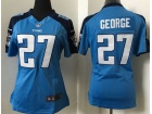 Tennessee Titans #27 Eddie George Baby Blue Women Jersey