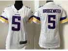 Minnesota Vikings #5 Teddy Bridgewater White Women Jersey