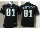 Philadelphia Eagles #81 Casey Matthews Black Youth Jersey