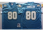 San Diego Chargers #80 Kellen Winslow Baby Blue Throwback Jersey