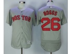 Boston Red Sox #26 Wade Boggs Grey FlexBase Jerseys