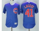 Chicago Cubs #41 John Lackey Blue FlexBase Jerseys