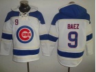 Chicago Cubs #9 Javier Baez White Hoodie