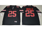 2016 Ohio State Buckeyes #25 Mike Weber Jr. Blackout College Football Jersey